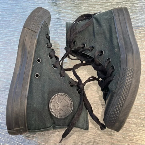 Converse All Star Chuck Taylor Black High Top Sneakers Unisex - Picture 6 of 12